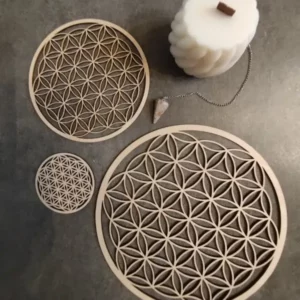 Fleurs de vie artisanale en bois Meli Medium