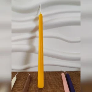 Bougie cierge jaune Meli Medium